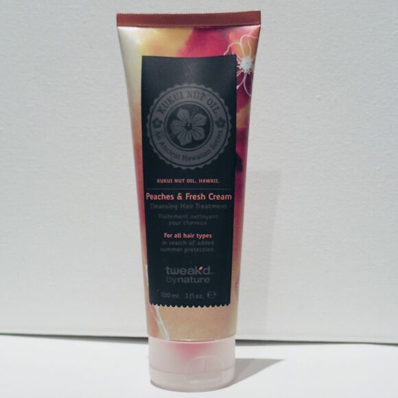Tweak’d By Nature Peaches & Fresh Cream 8oz Scrub &  3oz Hair Treatment SEALED - Picture 5 of 6